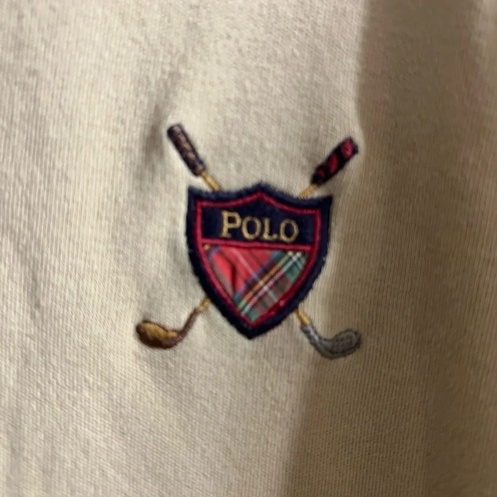 Polo Ralph Lauren Polo khaki shirt Golf Crest Knit Preppy Classic men Sz L